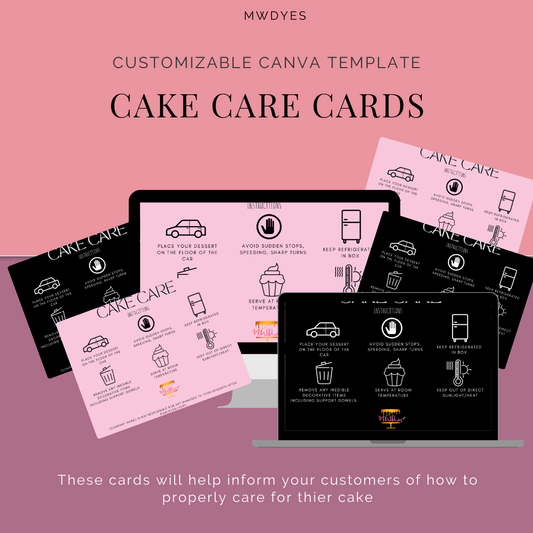 Cake Care Cards